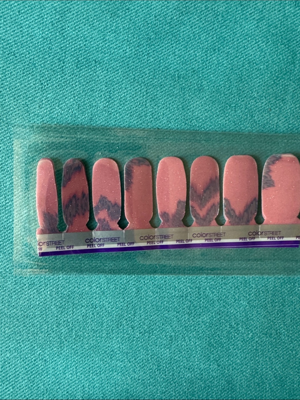 Color Street Nail Strips Subscription box sets — Pink, Coral, Purple & Black Mix - Picture 5 of 6